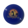 blue Crazy Lady frisbee