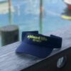 island life visor in navy with yellow
