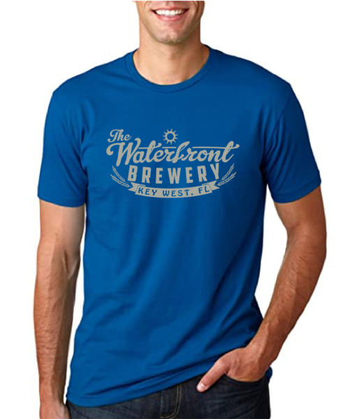 cool blue waterfront brewery t shirt