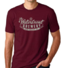 maroon waterfront brewery t shirt